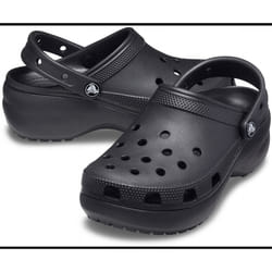 Crocs Womens Classic Platform Clog Sandals - Black - Womens US 6