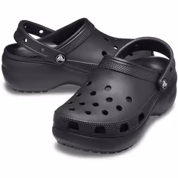 Crocs Womens Classic Platform Clog Sandals - Black - Womens US 9
