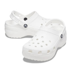 Crocs Womens Classic Platform Clog Sandals - White - Womens US 10