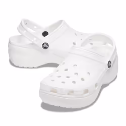 Crocs Womens Classic Platform Clog Sandals - White - Womens US 9