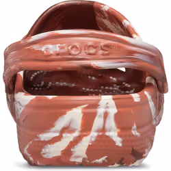 ) Crocs Marble Thermoplastic Dark Clay/Multi Clogs - Brown, 8 (Adults'