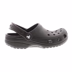 ) Crocs Childrens Clog Sandals Classic Slip On black UK Size - Black, 11 (Children's