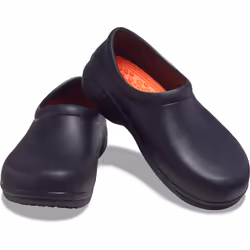 Crocs Unisex On The Clock Clog Slip Resistant Shoes for Women and Men Black 12 US