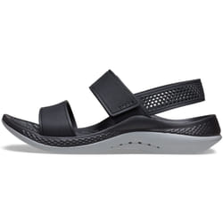 crocs LiteRide 360 Sandals for Women, BlackLight grey, 6