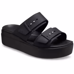 ) Crocs Brooklyn Thermoplastic Women's Black Sandals - Black, 7 (Adults'