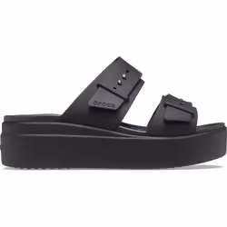 ) Crocs Brooklyn Thermoplastic Women's Black Sandals - Black, 7 (Adults' - Additional view 7