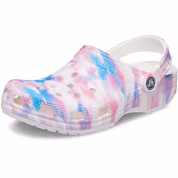 crocs Unisex classic Solar Rainbow clogs  WhiteMulti  13 Men15 Women