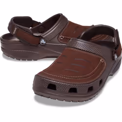 ) Crocs Yukon Vista II Polyurethane Men's Espresso/Mushroom Clogs - Brown, 6 (Adults'