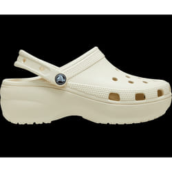 Crocs Womens Classic Platform Clog Sandals Slip On Shoes - Bone - Womens US 11