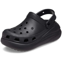crocs Unisex classic crush clogs  Platform Shoes  Black  4 US Men