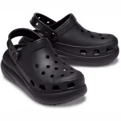 Crocs Classic Crush Platform Clog Sandals - Black - Mens US 5 / Womens US 7 - Additional view 4
