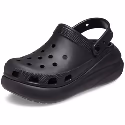 crocs Unisex classic crush clogs  Platform Shoes  Black  6 US Men