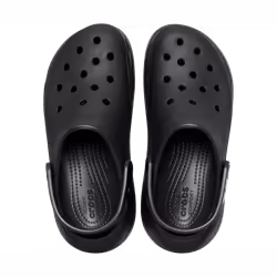 Crocs Classic Crush Platform Clog Sandals - Black - Mens US 9 / Womens US 11 - Additional view 5