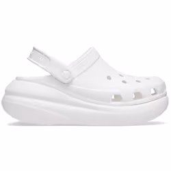 ) Crocs Classic Crush EVA Women's White Clogs - White, 4 (Adults' - Additional view 5