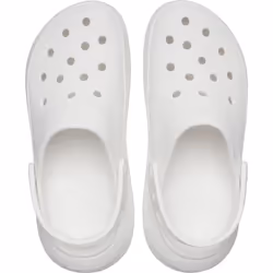 ) Crocs Classic Crush EVA Women's White Clogs - White, 5 (Adults'