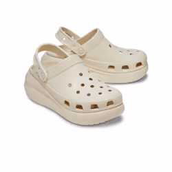 Crocs Classic Crush Platform Clog Sandals - Bone - Mens US 4/Womens US 6