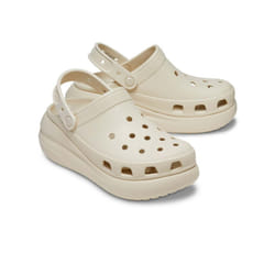 Crocs Classic Crush Platform Clog Sandals - Bone - Mens US 8/Womens US 10