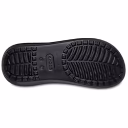 Crocs Unisex-Adult Classic Crush Sandal  Black  6 Men/8 Women