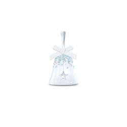 SWAROVSKI Bell & Star Holiday Ornament, Small, clear crystals