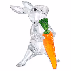 SWAROVSKI Rabbit with Carrot  Clear  Orange
