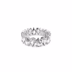 Swarovski Pear Vittore Ring Womens Ring with Pear-Shaped White crysta