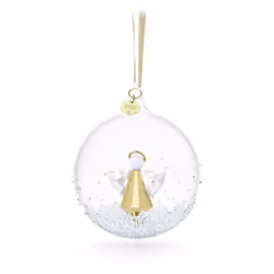 Swarovski Annual Edition 2022 Ornament  White and Gold-Tone Swarovski Crystals  Part of the Swarovski Annual Edition Collecti ...