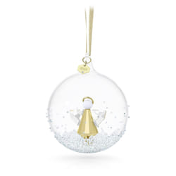 Swarovski Annual Edition 2022 Ornament  White and Gold-Tone Swarovski Crystals  Part of the Swarovski Annual Edition Collection