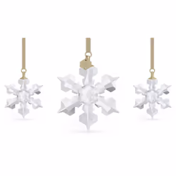 Swarovski Annual Edition Set of Snowflake Ornaments White Swarovski Crystals Part of the Swarovski Annual Edition Collectio ...