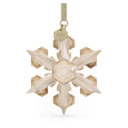 Swarovski Annual Edition Snowflake Ornament  Gold-Tone Swarovski Crystals  Part of the Swarovski Annual Edition Collection