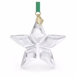 Swarovski Annual Edition 2023 Ornament Clear Crystal Star with 97 Facets Gold-Tone Finished Tag Part of the Swarovski Annu ...