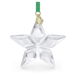Swarovski Annual Edition 2023 Ornament  Clear Crystal Star with 97 Facets  Gold-Tone Finished Tag  Part of the Swarovski Annual Edition Collection