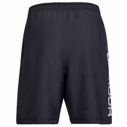 Under Armour Mens 2021 Woven Graphic Wordmark Lightweight Breathable Shorts - M, Black/Zinc Gray
