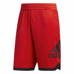 adidas Men's Badge of Sport Basketball Shorts  SCARLE  S