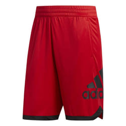 adidas Men's Badge of Sport Basketball Shorts  SCARLE  S