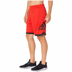 adidas Men's Badge of Sport Basketball Shorts  SCARLE  S