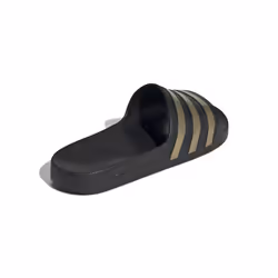 adidas unisex adult Adilette Aqua Slide Sandal Core Black/Gold Metallic/Core Black 13 Women Men US
