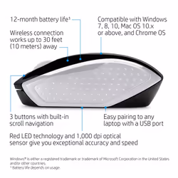 HP Wireless Mouse 200 (Pike Silver) - Additional view 8