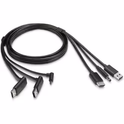 HP Z VR Backpack HTC Vive Cables, 1 m, HDMI + USB A + DC, Male, Male, Black, Business