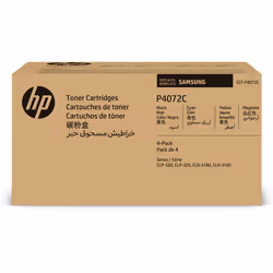 Samsung CLT-P4072C 4-pack Cyan/Magenta/Yellow/Black Original Toner Cartridge, 1500 pages, 1000 pages, Black, Cyan, Magenta, Y ...