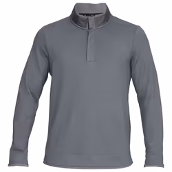 Under Armour Mens Sweaterfleece Snap Mock Storm Water Repellent Sweater - S, Zinc Gray