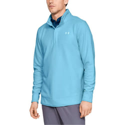 Under Armour Mens Sweaterfleece Snap Mock Storm Water Repellent Sweater - M, Venetian Blue