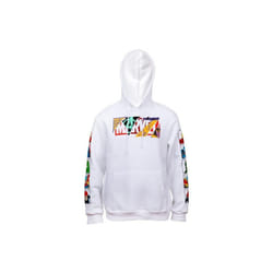 Marvel Heroes & Avengers 827303-small Collage Text Hoodie with Character Block Sleeve Prints, Small