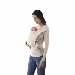 Ergobaby Embrace Cozy Newborn Essentials Baby Carrier Wrap (7-25 Pounds)  Ponte Knit  Cream