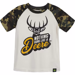 John Deere Boys TShirt  Camo Shoulder