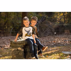 John Deere Boys TShirt  Camo Shoulder