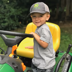 John Deere Toddler/Kids Mesh Back Cap (Charcoal/Grey)