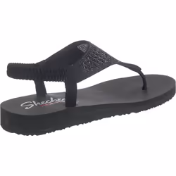 Skechers Cali Women's Meditation-Rock Crown Flat Sandal black/black 9 M US
