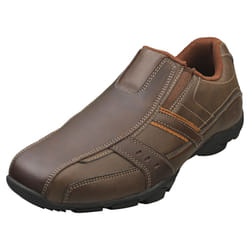 Skechers Marter Mens Slip On Trainers in Brown - 11