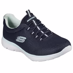Skechers womens Summits Sneaker  Navy/Aqua  7 US