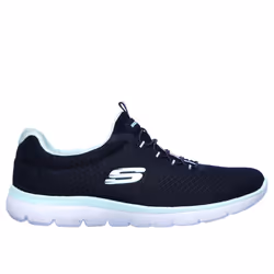 Skechers Women's Summits Sneaker  Navy/Aqua  9